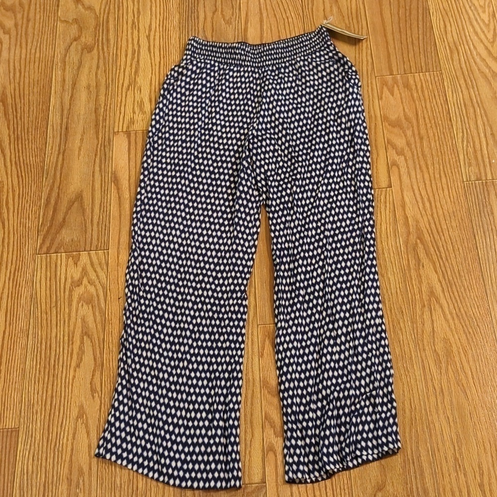 3 for $20 Bundle Sale! Matty M Blue + White Ikat Lounge Pants XS New with Tags
